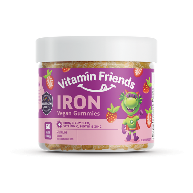 Vitamin Friends Kids Vegan Iron Gummies